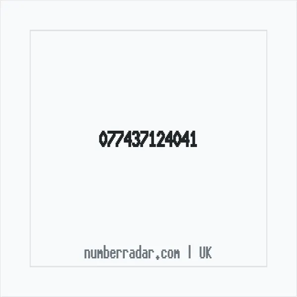 Reverse number check for +44 (7743) 712-404 — who called me?