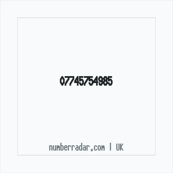 Reverse number check for +44 7745 754985 — who called me?