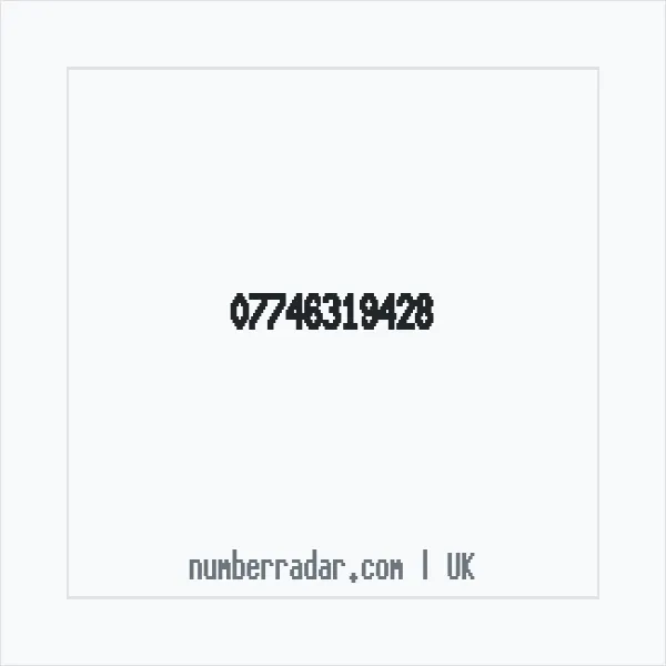 Reverse number check for +44 7746 319428 — who called me?