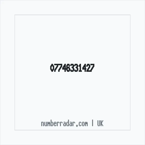 Reverse number check for +44 7746 331427 — who called me?