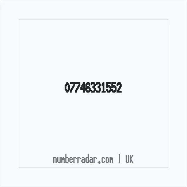 Reverse number check for +44 7746 331552 — who called me?