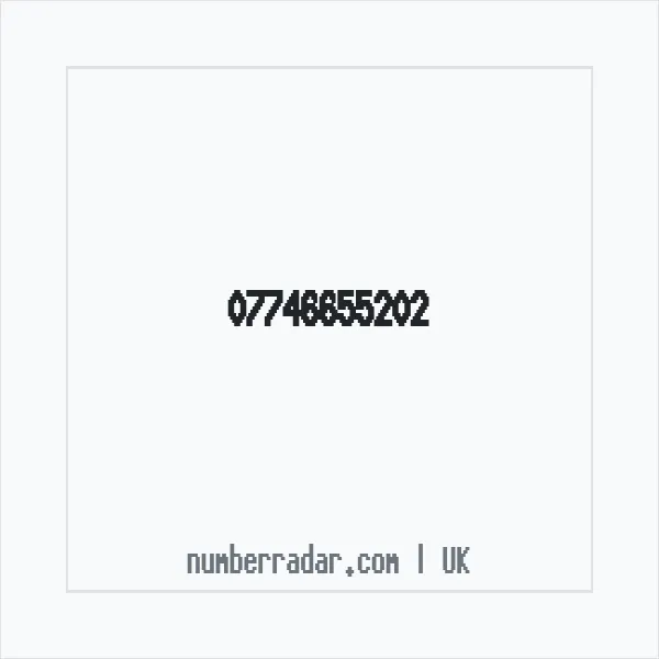 Reverse number check for +44 7746 655202 — who called me?