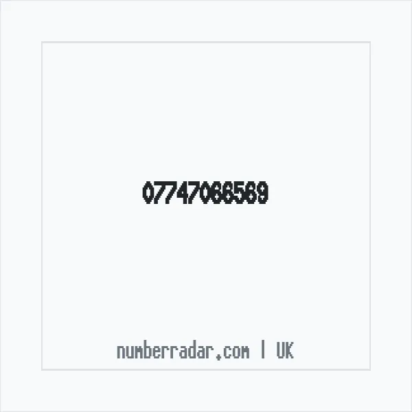 Reverse number check for +44 7747 066569 — who called me?