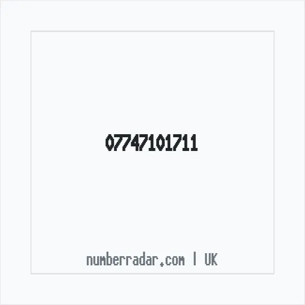 Reverse number check for +44 7747 101711 — who called me?