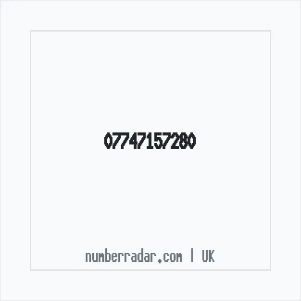Reverse number check for +44 7747 157280 — who called me?