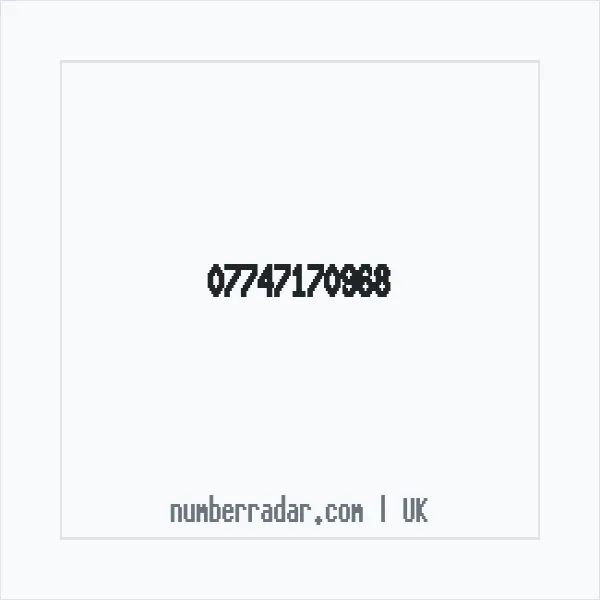 Reverse number check for +44 7747 170968 — who called me?