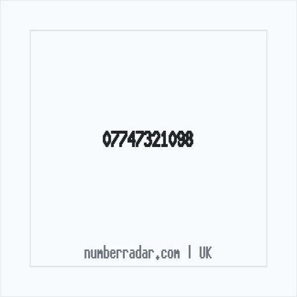 Reverse number check for +44 7747 321098 — who called me?