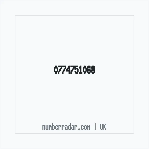 Reverse number check for +44 774751068 — who called me?