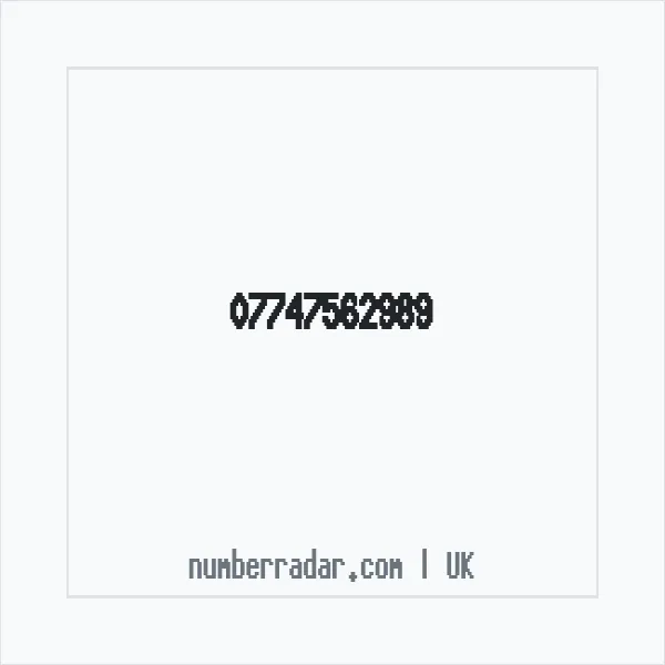 Reverse number check for +44 7747 562989 — who called me?