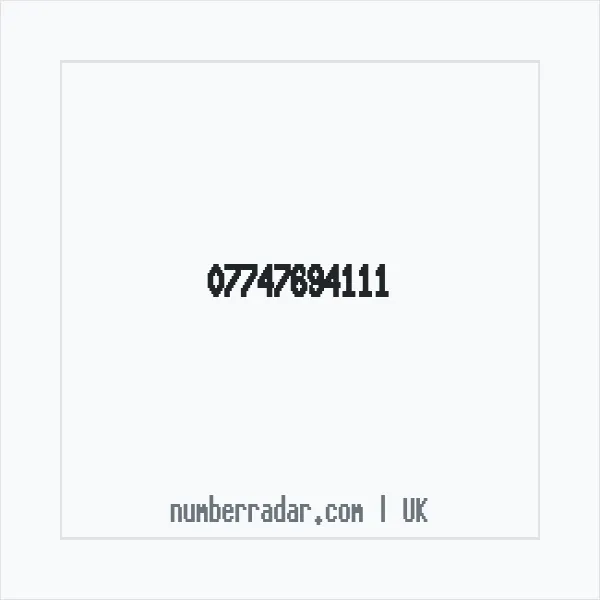 Reverse number check for +44 7747 694111 — who called me?