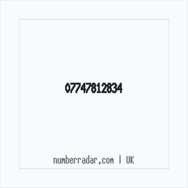 Reverse number check for +44 7747 812834 — who called me?