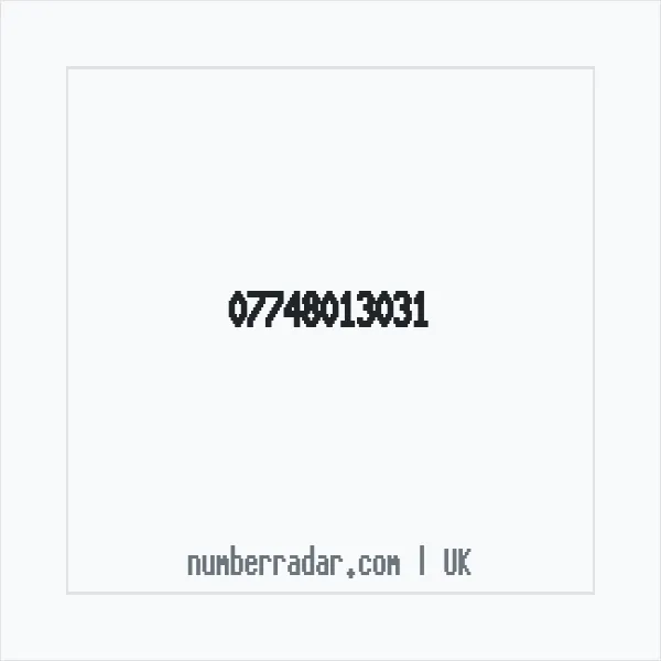Reverse number check for +44 7748 013031 — who called me?