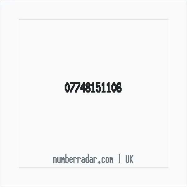 Reverse number check for +44 7748 151106 — who called me?