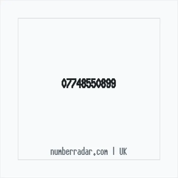 Reverse number check for +44 7748 550899 — who called me?