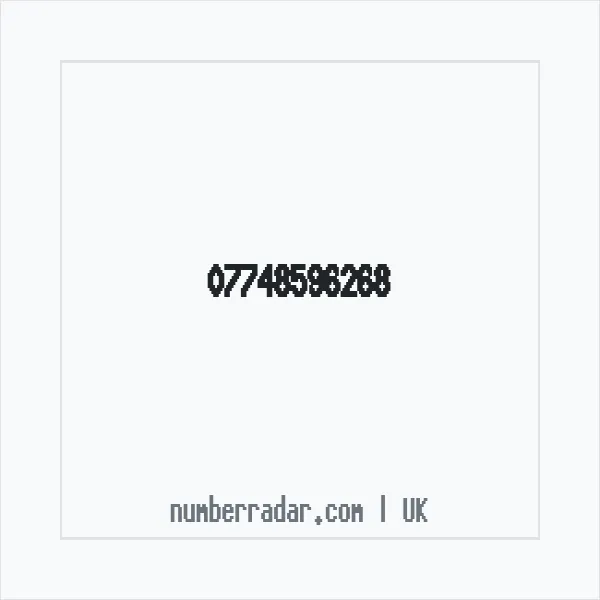 Reverse number check for +44 7748 596268 — who called me?