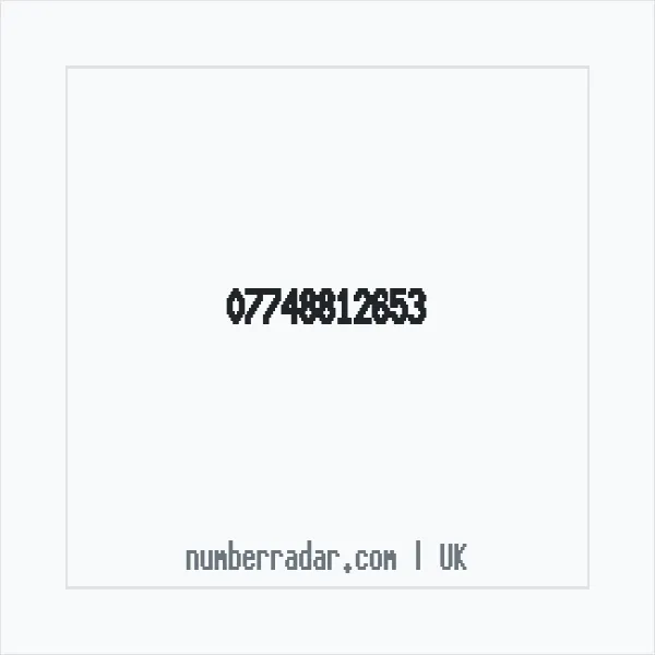 Reverse number check for +44 7748 812653 — who called me?