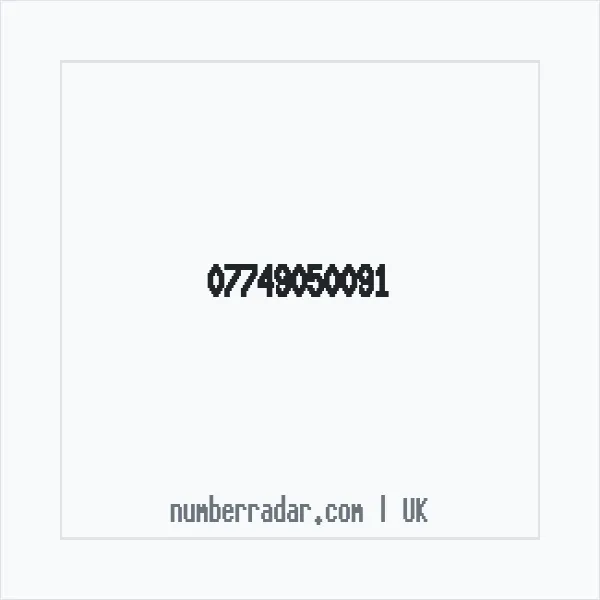 Reverse number check for +44 7749 050091 — who called me?