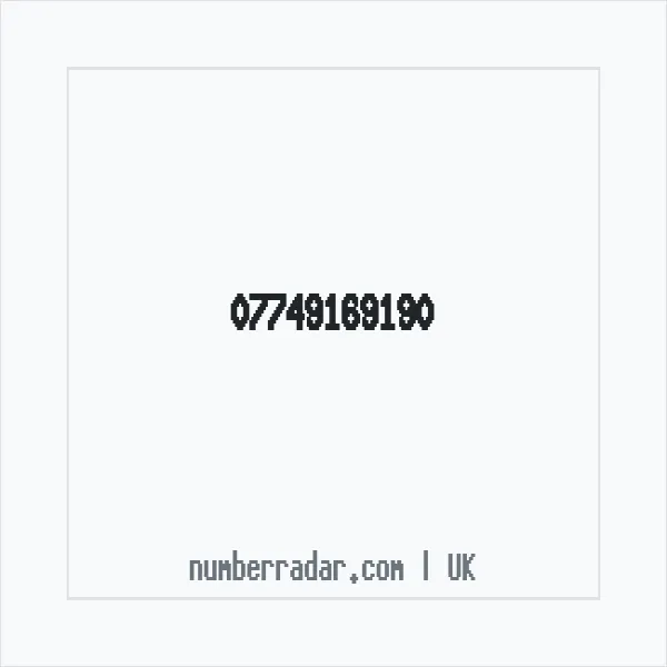Reverse number check for +44 7749 169190 — who called me?