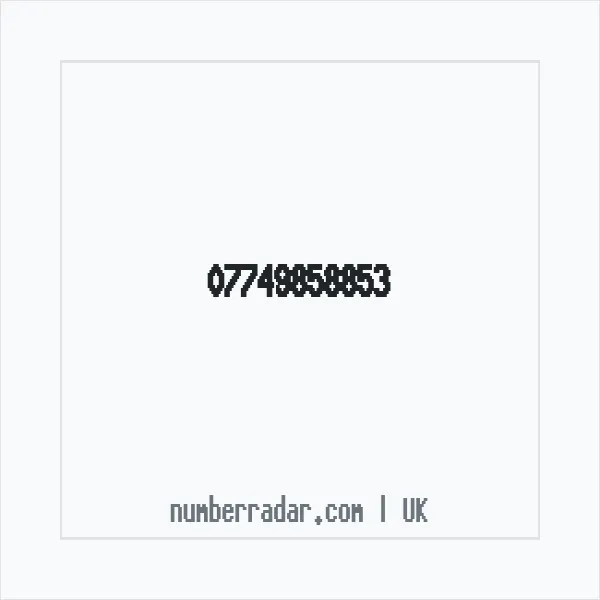 Reverse number check for +44 7749 858853 — who called me?