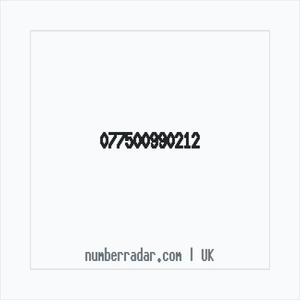 Reverse number check for +44 (7750) 099-021 — who called me?