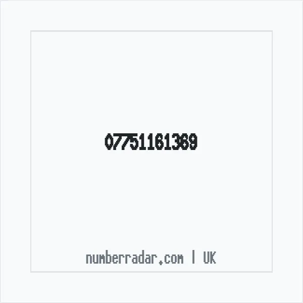 Reverse number check for +44 7751 161369 — who called me?