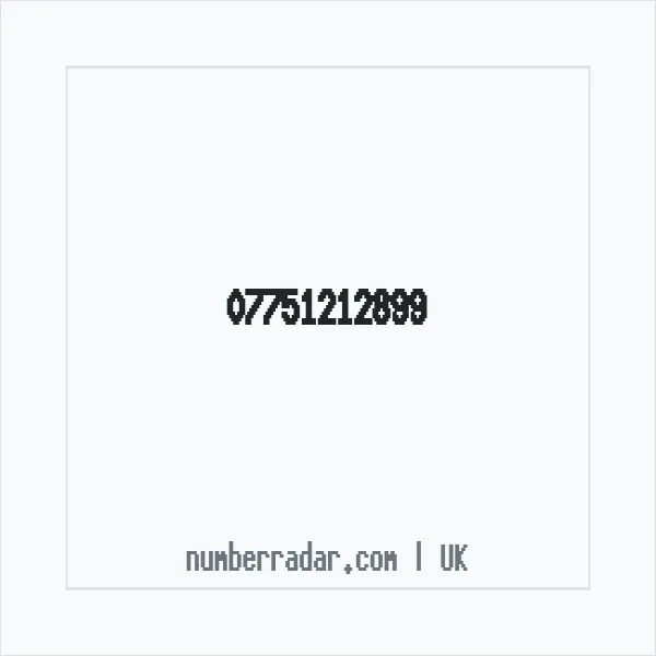 Reverse number check for +44 7751 212899 — who called me?