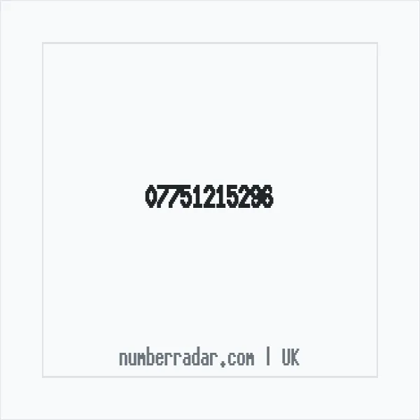 Reverse number check for +44 7751 215296 — who called me?