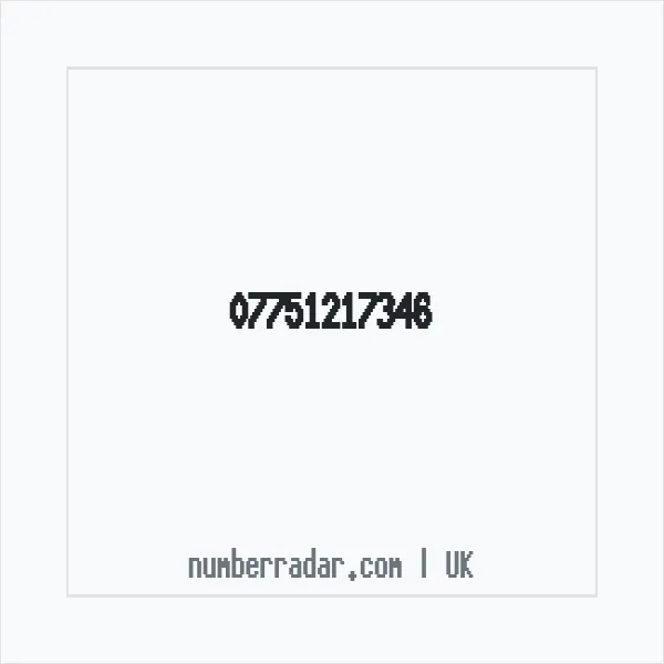 Reverse number check for +44 7751 217346 — who called me?