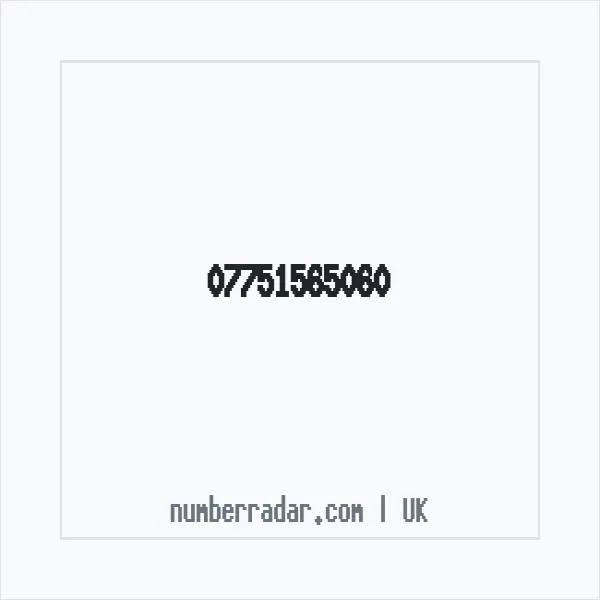 Reverse number check for +44 7751 565060 — who called me?