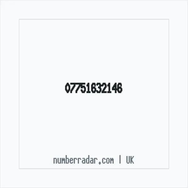Reverse number check for +44 7751 632146 — who called me?