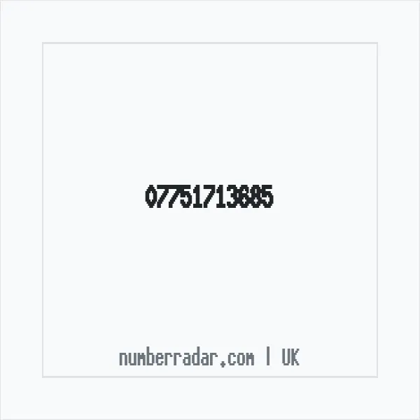 Reverse number check for +44 7751 713685 — who called me?