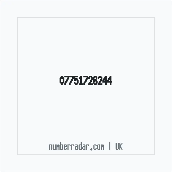 Reverse number check for +44 7751 726244 — who called me?