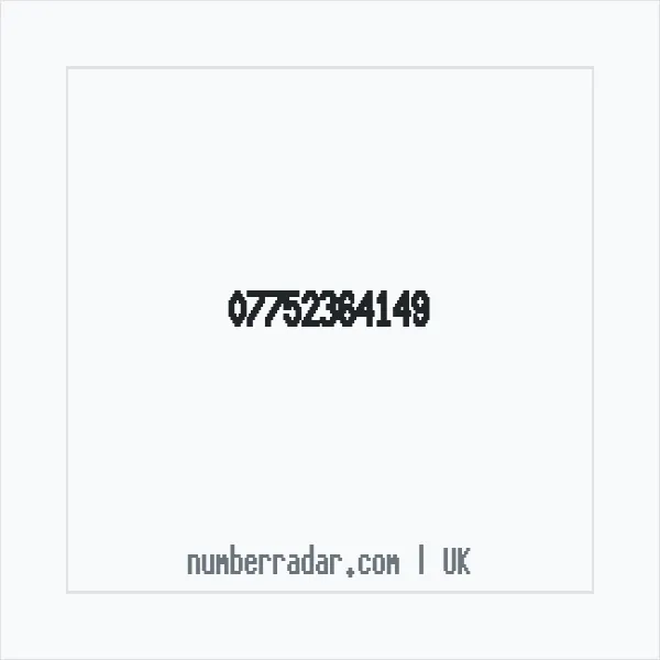 Reverse number check for +44 7752 364149 — who called me?