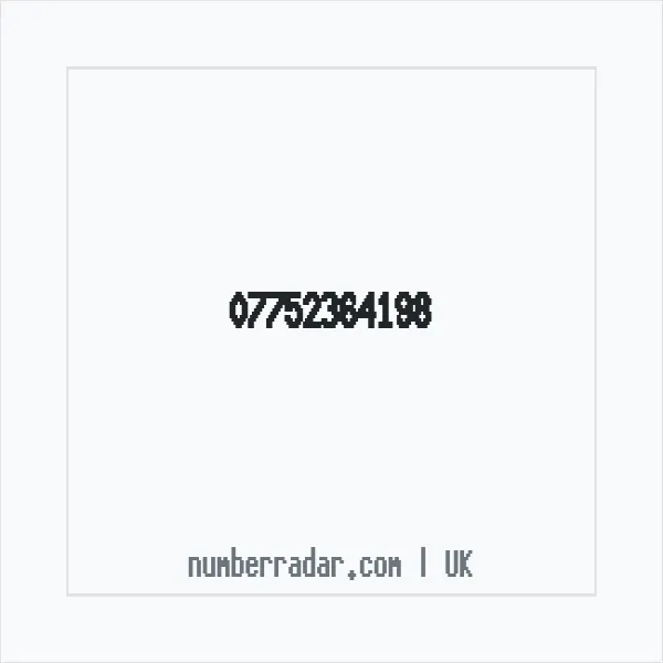 Reverse number check for +44 7752 364198 — who called me?