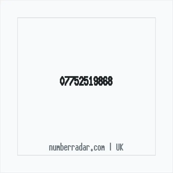 Reverse number check for +44 7752 519868 — who called me?