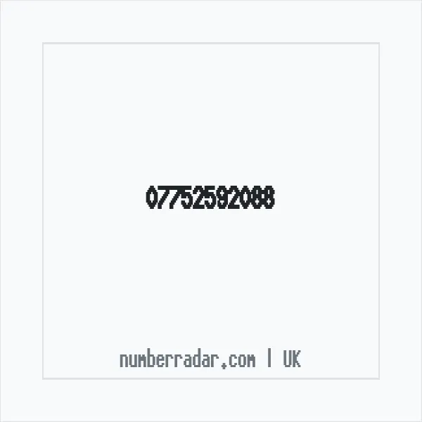 Reverse number check for +44 7752 592088 — who called me?