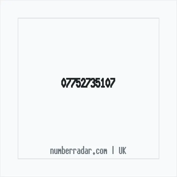 Reverse number check for +44 7752 735107 — who called me?