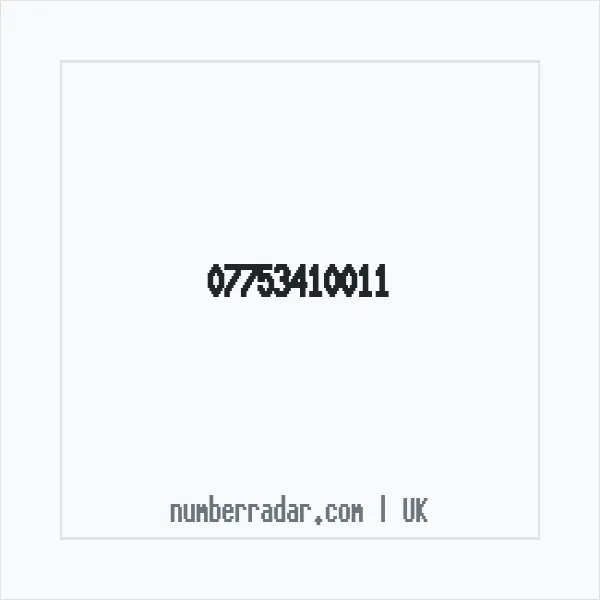 Reverse number check for +44 7753 410011 — who called me?