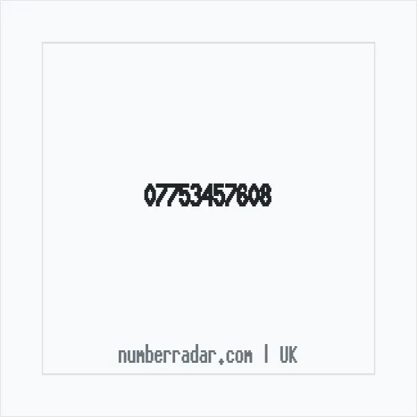 Reverse number check for +44 7753 457608 — who called me?