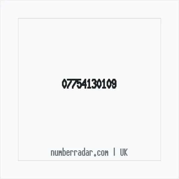 Reverse number check for +44 7754 130109 — who called me?
