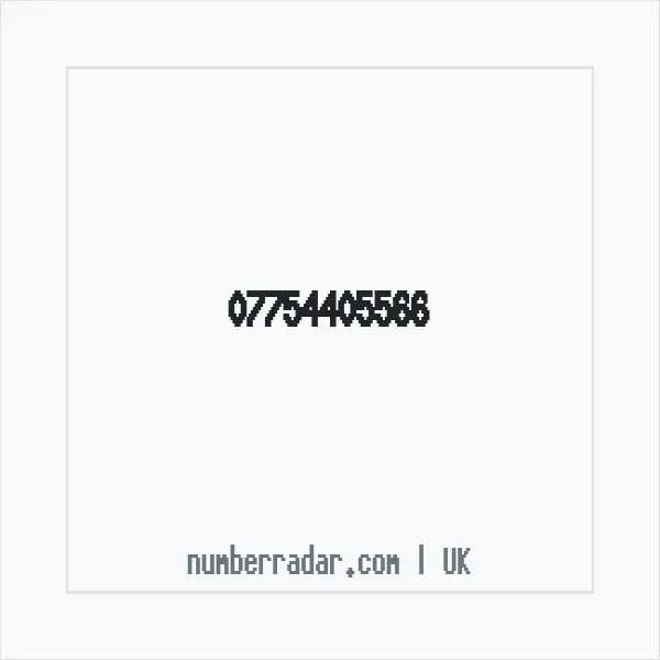 Reverse number check for +44 7754 405566 — who called me?
