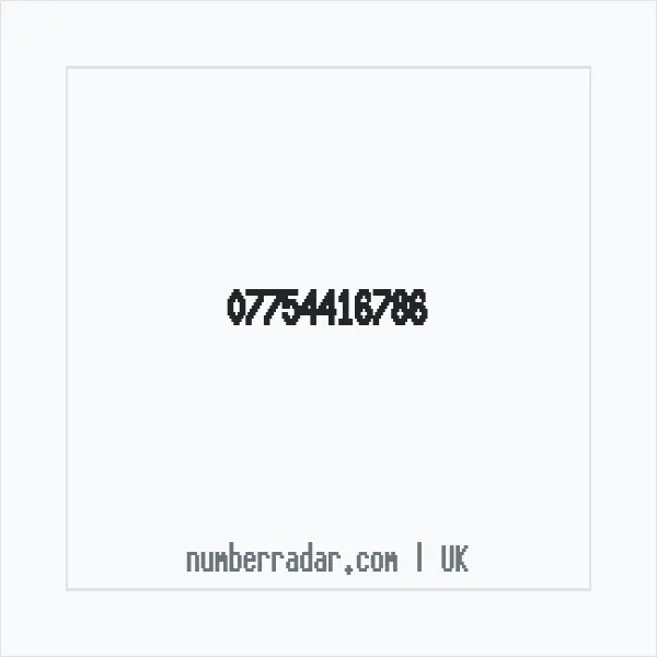 Reverse number check for +44 7754 416786 — who called me?