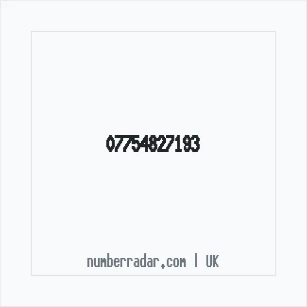 Reverse number check for +44 7754 827193 — who called me?