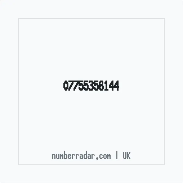 Reverse number check for +44 7755 356144 — who called me?