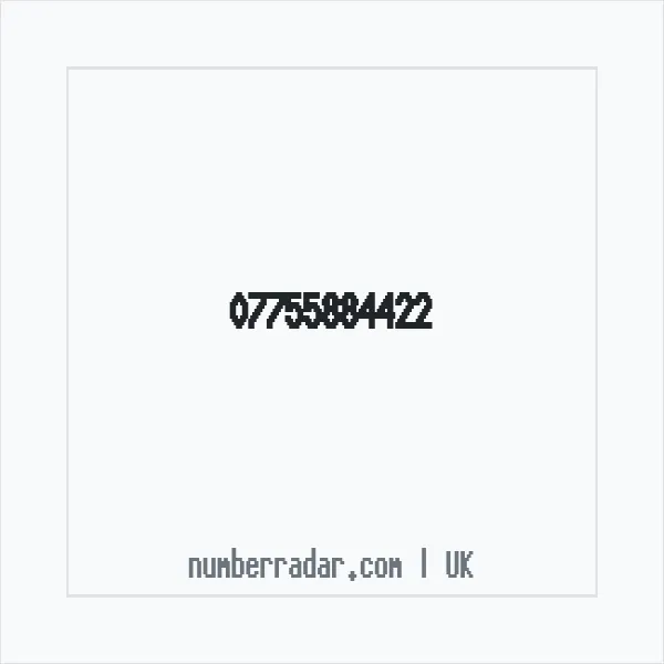 Reverse number check for +44 7755 884422 — who called me?