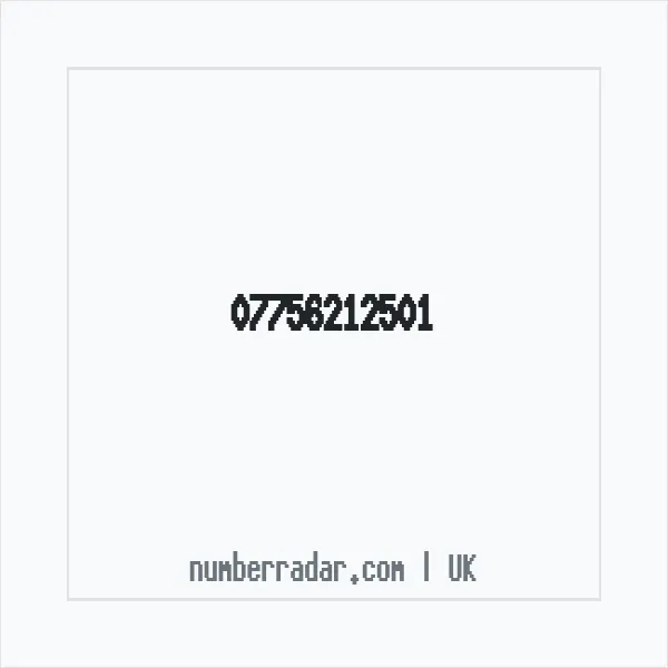 Reverse number check for +44 7756 212501 — who called me?