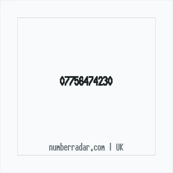 Reverse number check for +44 7756 474230 — who called me?