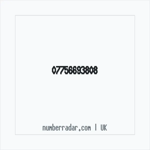 Reverse number check for +44 7756 693808 — who called me?