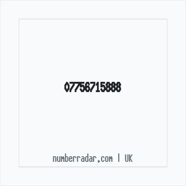 Reverse number check for +44 7756 715888 — who called me?