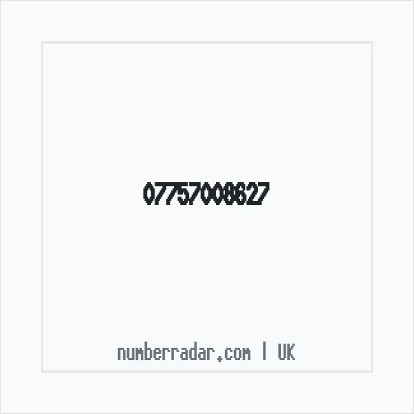 Reverse number check for +44 7757 008627 — who called me?